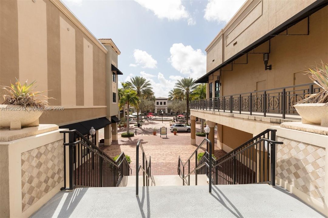 Shopping center entrance