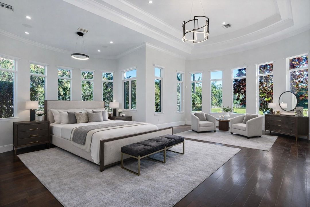 VIRTUALY STAGED MASTER BEDROOM