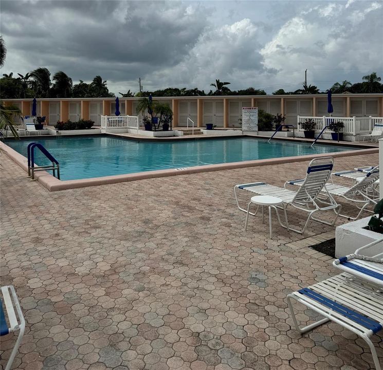 Multiple Cabanas and Lounge Chairs ,,,