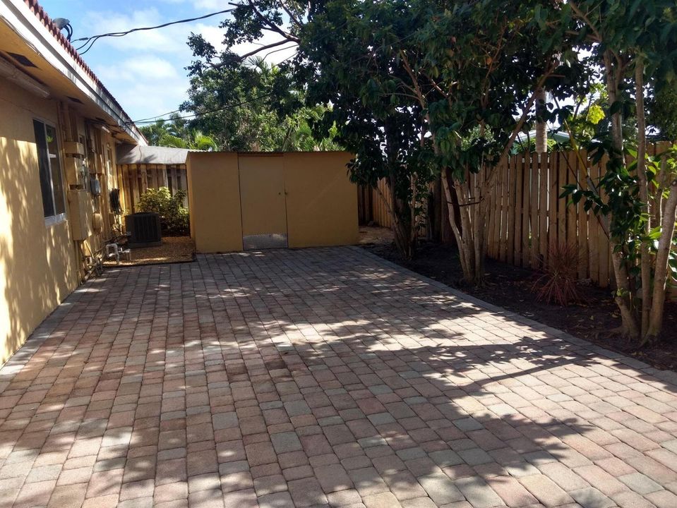 patio and storage