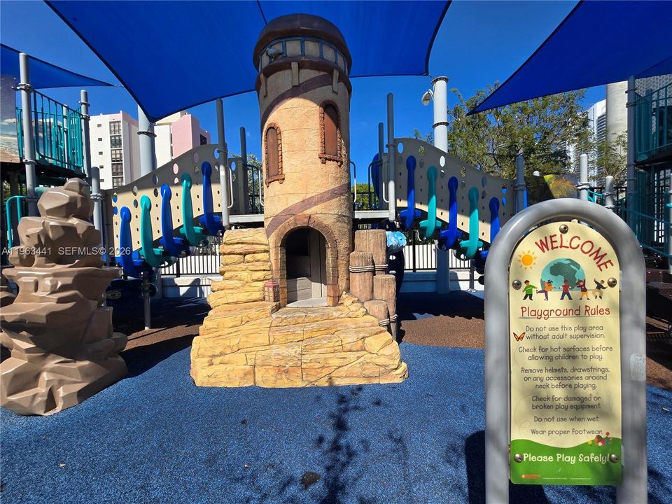 Gateway Park - If front of St Tropez, with playground, water fountains, weekly events, parking and more