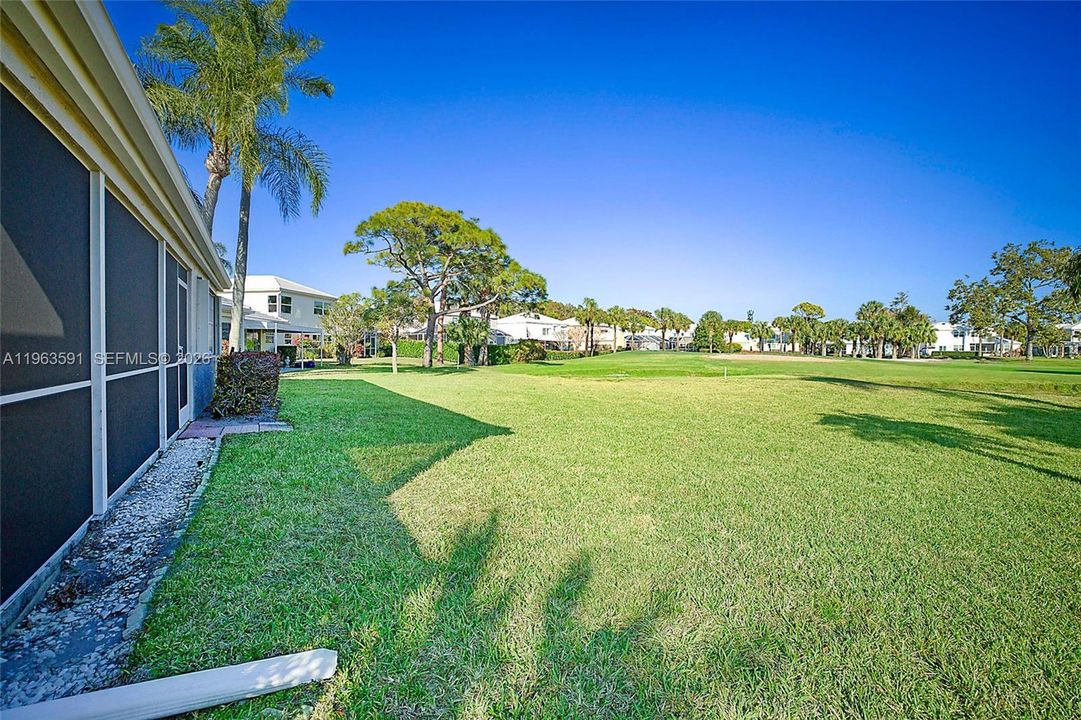 Backyard Views of the course and lake
