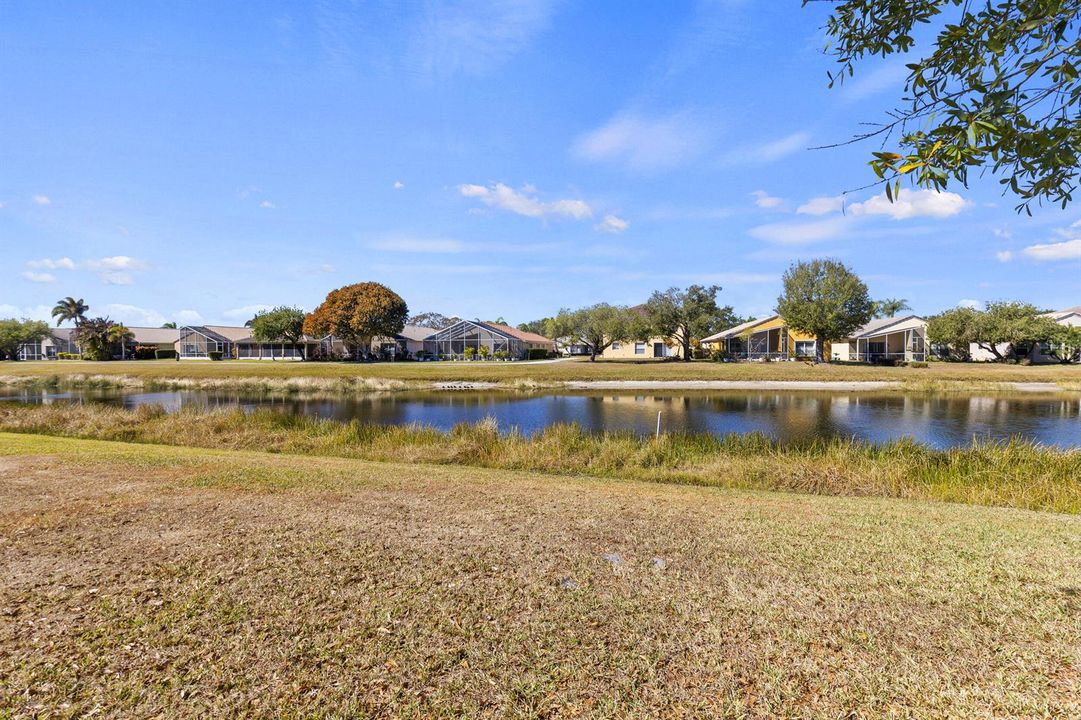 Lake view from backyard