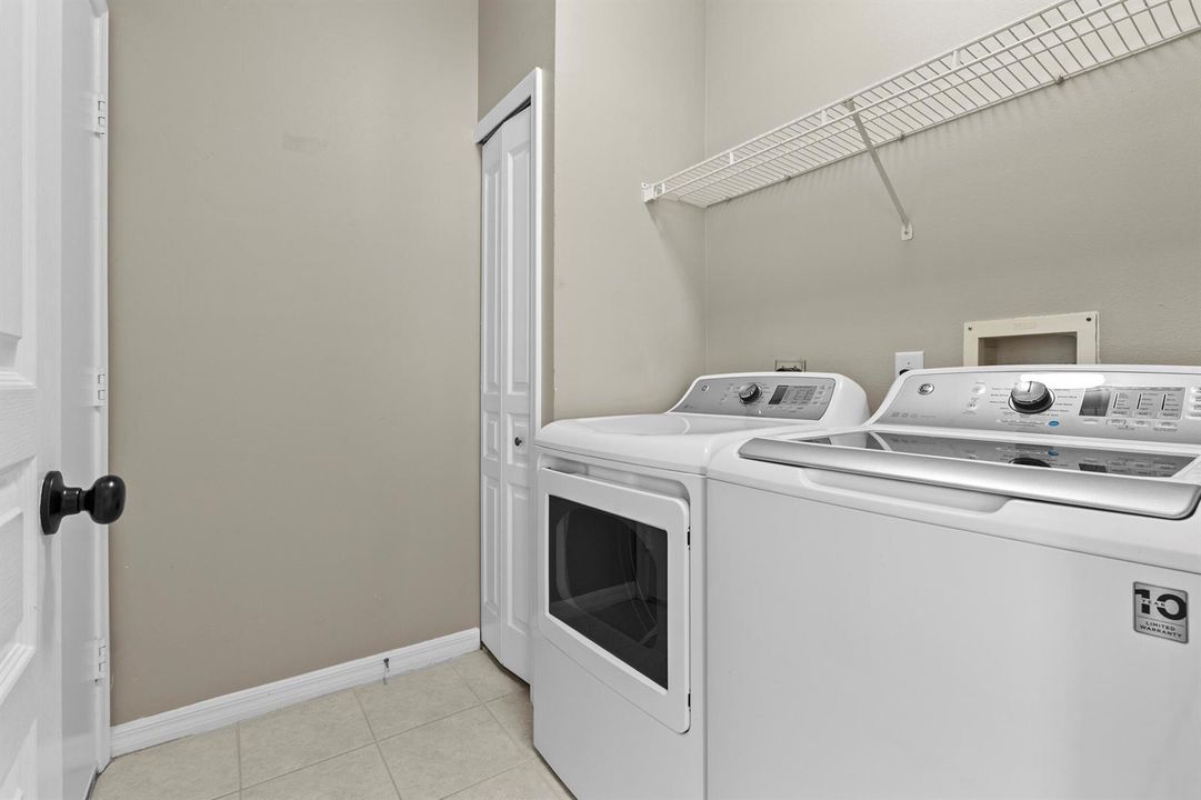 Laundry room plus storage closet