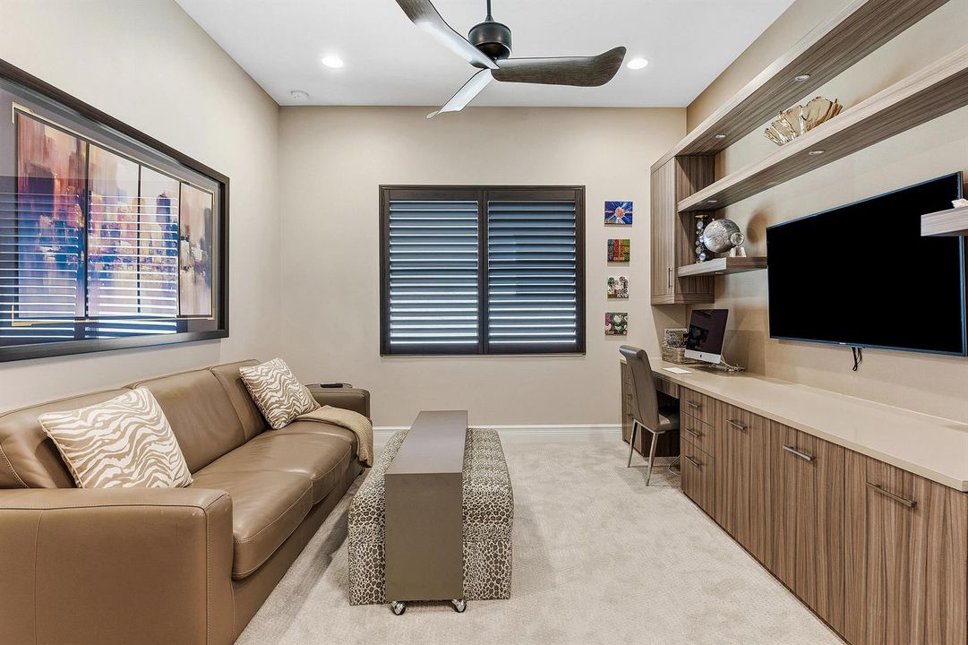 Den With Custom Built-In