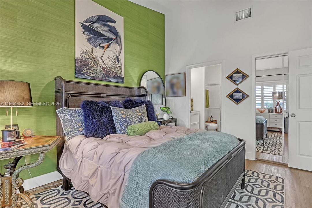 Custom Green Grasscloth