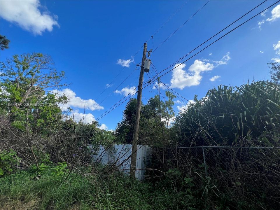 Electric utility available.