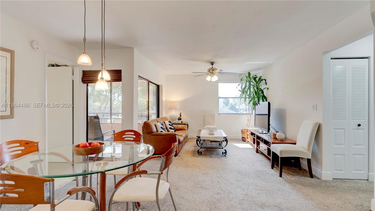 view to living room