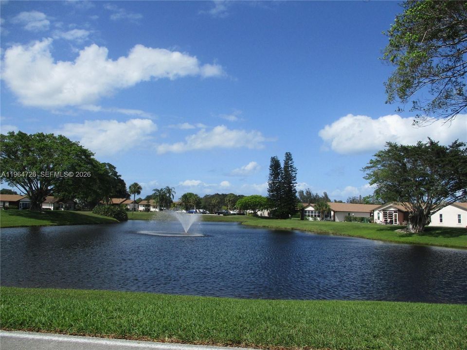 FOUNTAIN AS YOU ENTER THE COMMUNITY