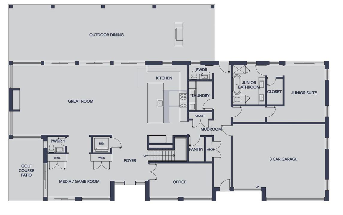 Model 7 First Floor - Floor Plan