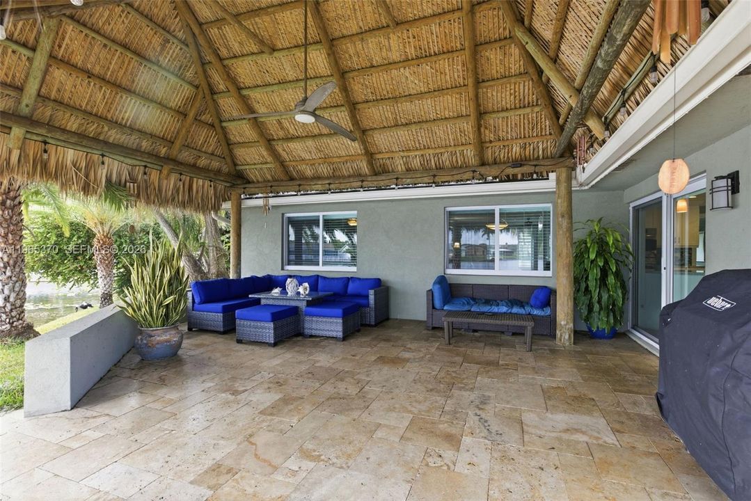 Huge Tiki Hut / Entertainment Area