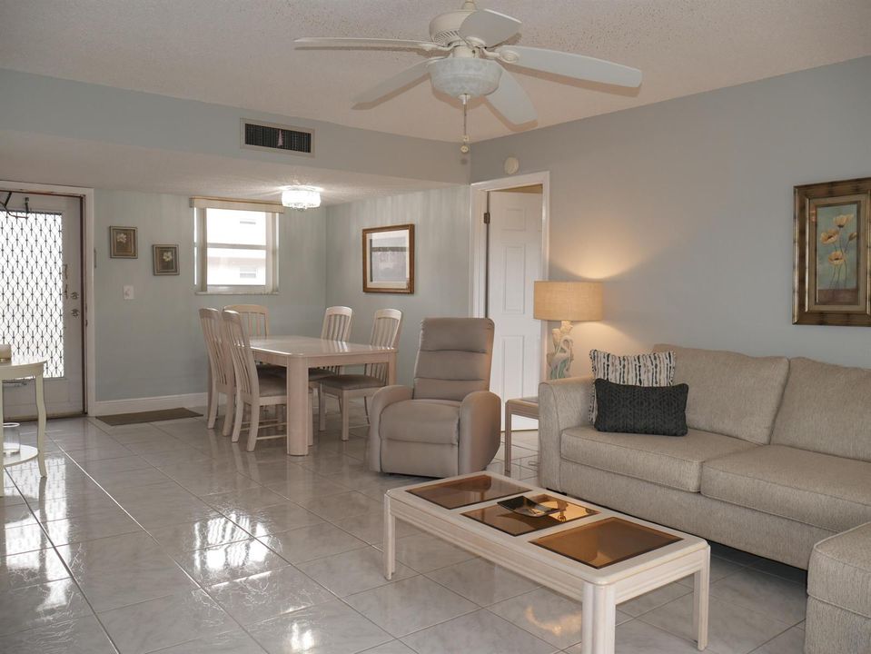 Living and dining area