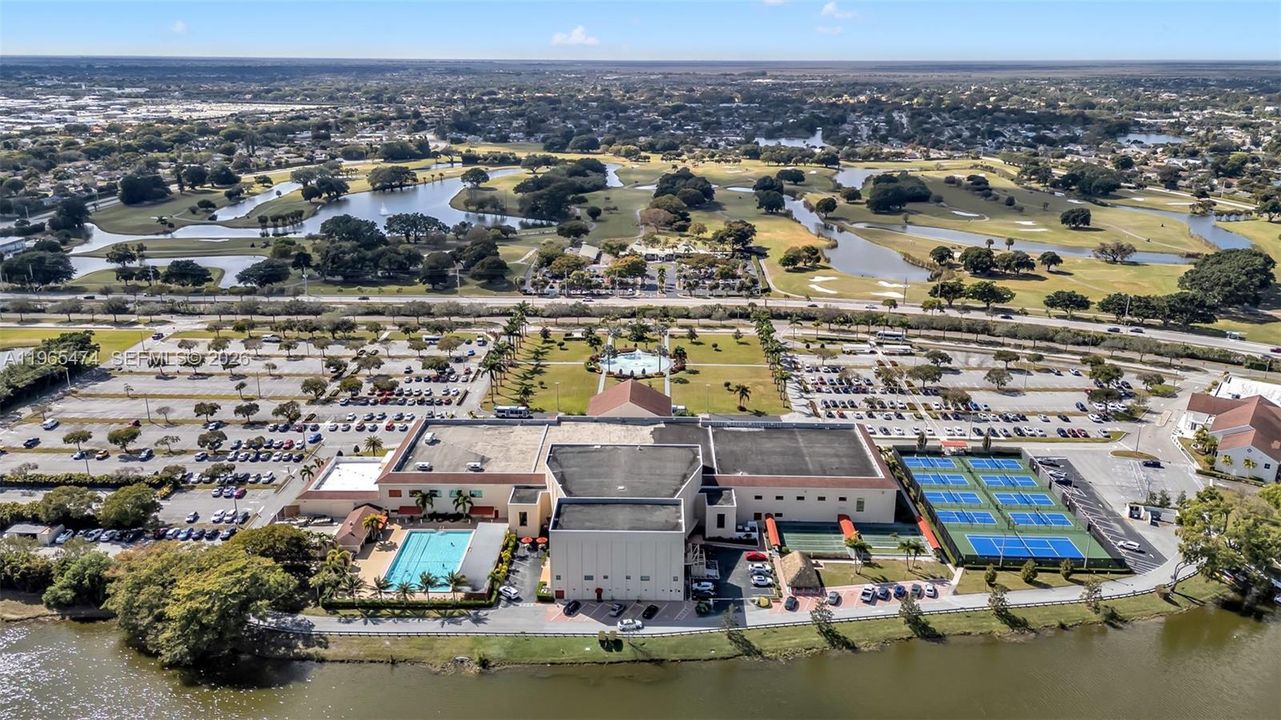 Century Village Recreation - Main Pool and courts