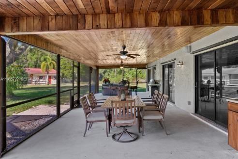 Screened patio
