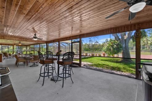 Screened patio