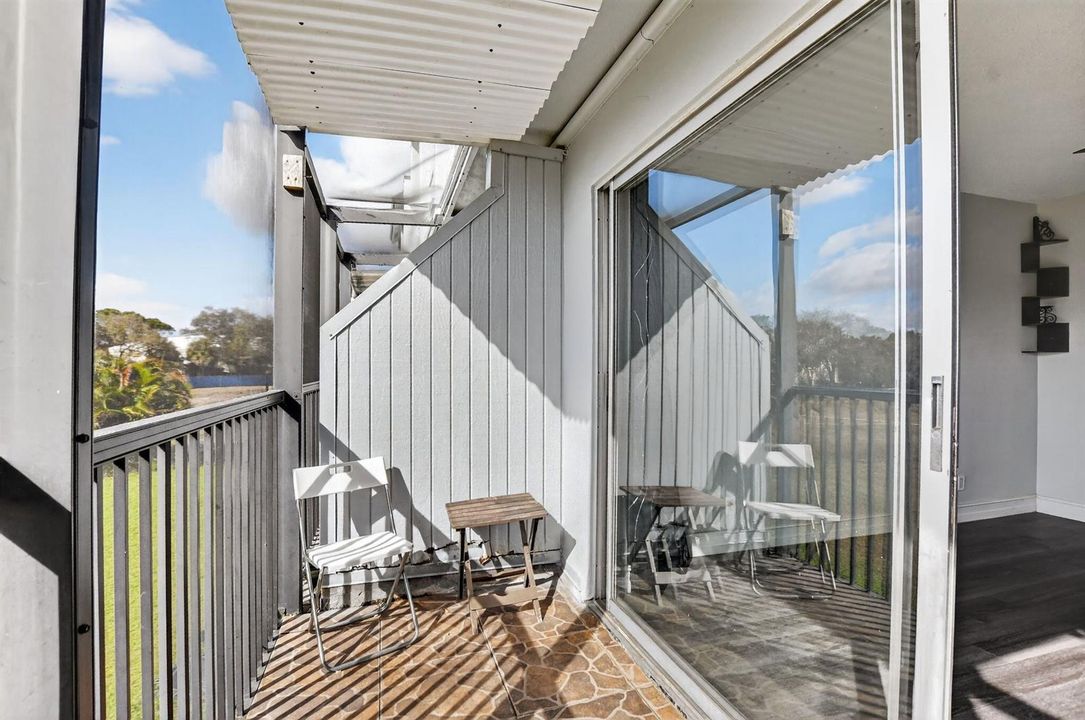 Private patio