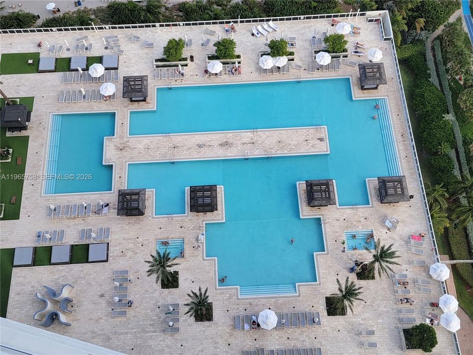 ONE OF THE POOL DECKS