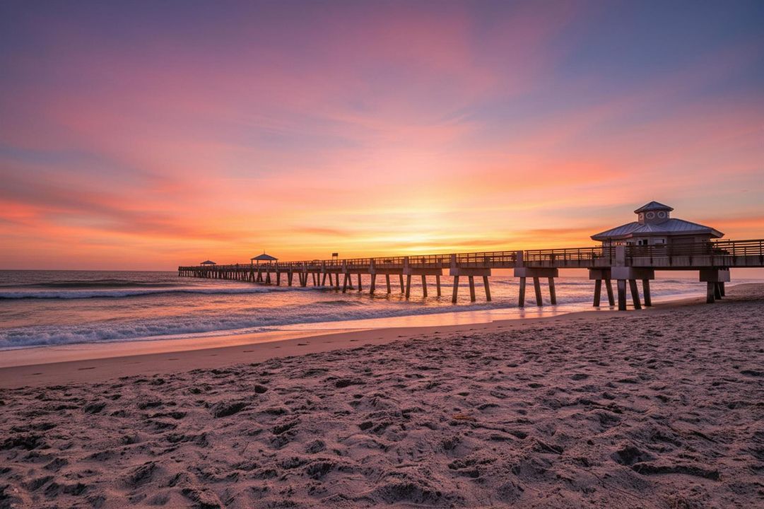 Around Town - Jupiter_Juno Pier Sunrise