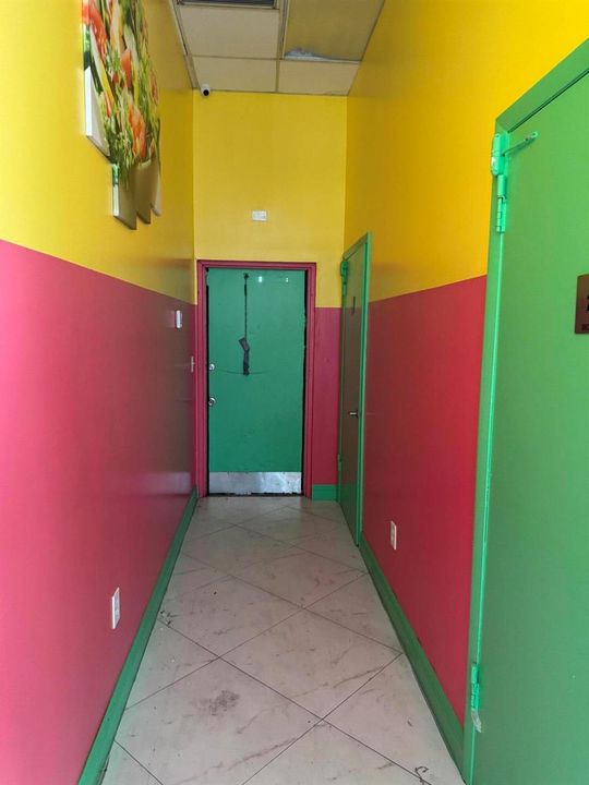 Hall to bathrooms