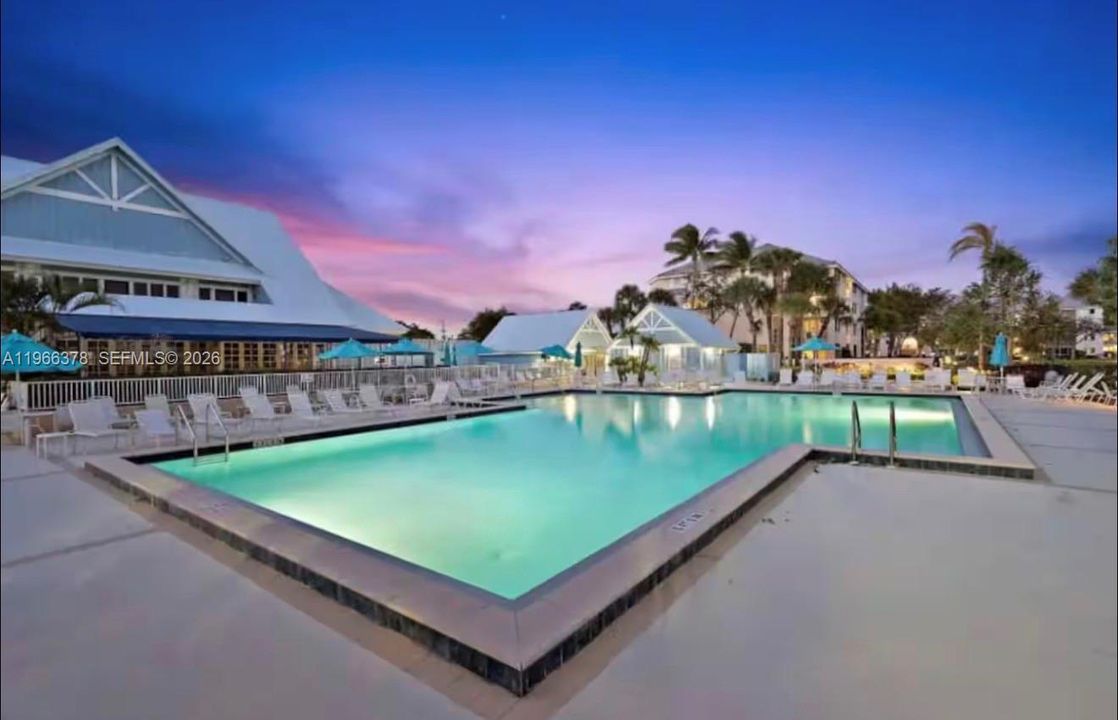 RESORT STYLE HEATED POOL ALONGSIDE RESTAURANT AND BAR. A SECOND POOL ON PREMISES AWAY FROM RESTAURANT AS WELL