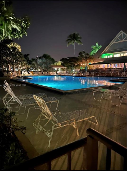 RESORT STYLE HEATED POOL ALONGSIDE RESTAURANT AND BAR. A SECOND POOL ON PREMISES AWAY FROM RESTAURANT AS WELL