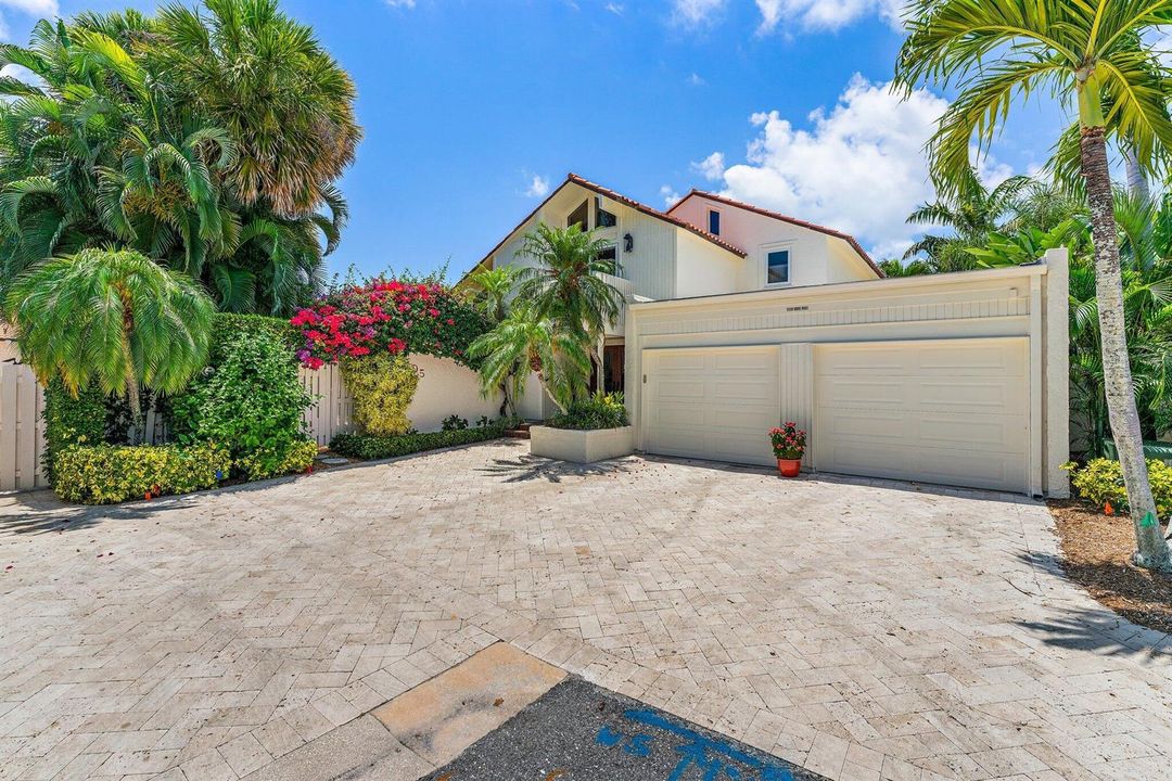 Front view and driveway