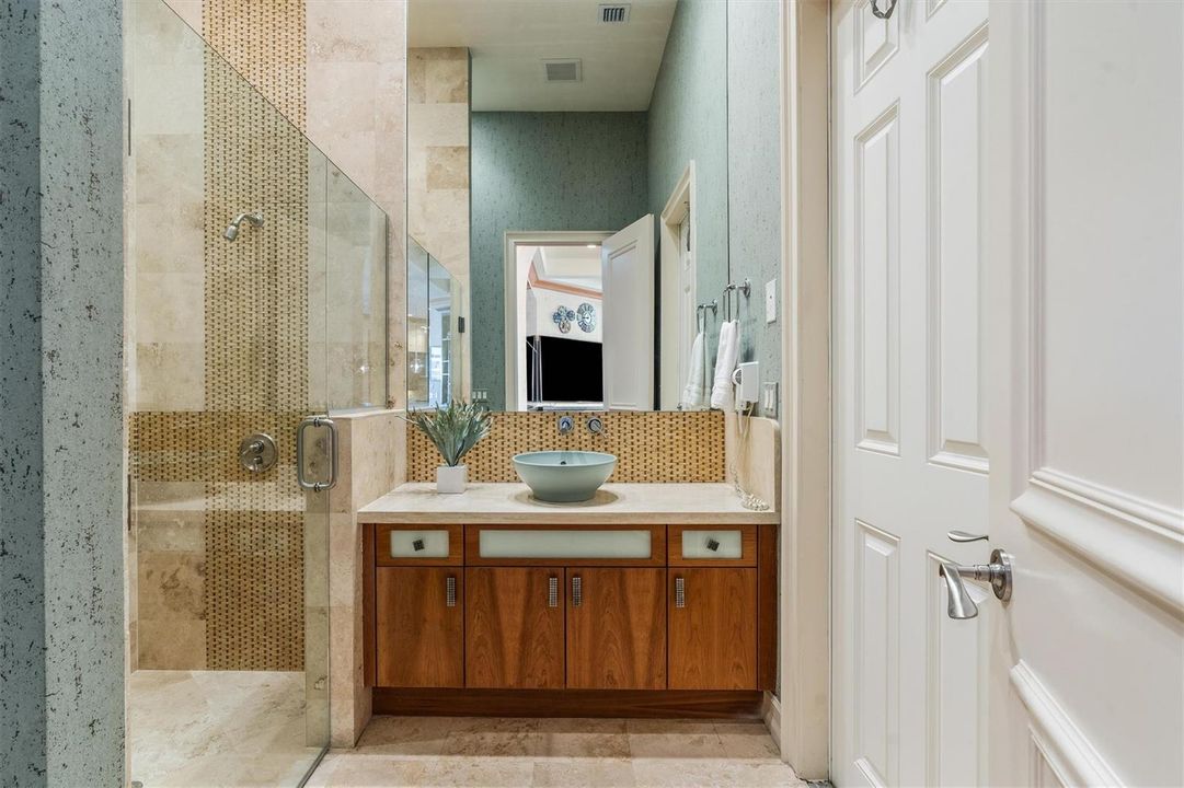 Cabana Bath Off Family Room and Theater