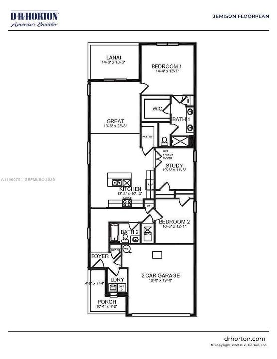 На продажу: $355,000 (3 спален, 2 ванн, 1614 Квадратных фут)