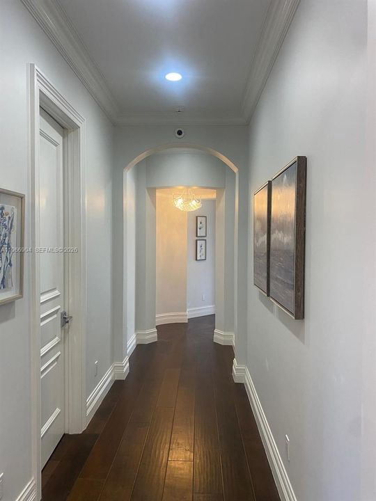 Master suit hallway