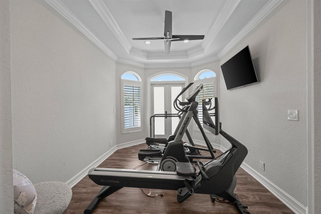 Primary bedroom gym
