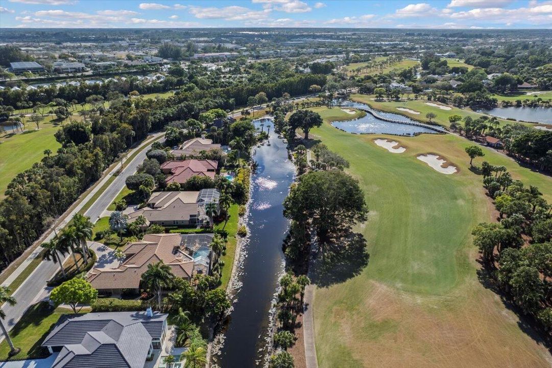 Golf Course and Home Ariel