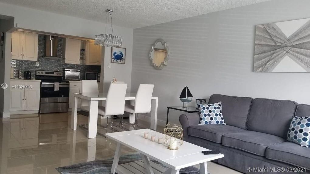 Living room and dining area