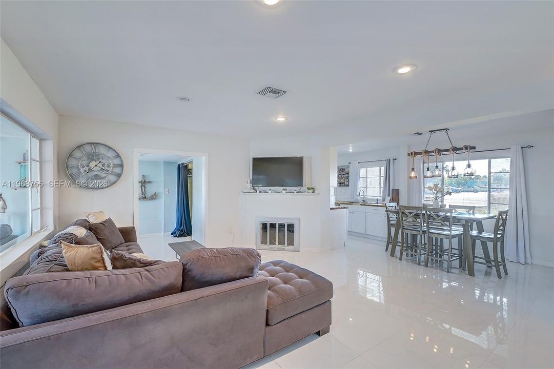 Living Room with Fireplace