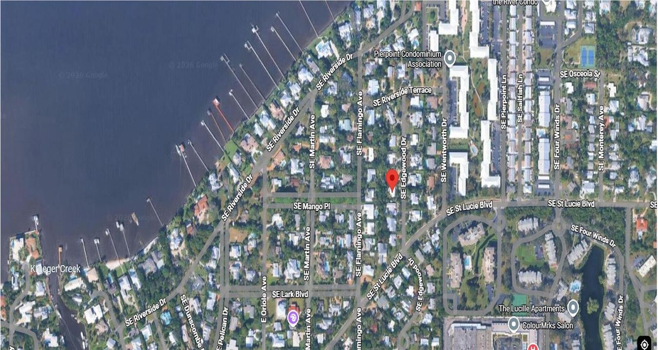 282 SE Edgewood Drive Stuart Google Map