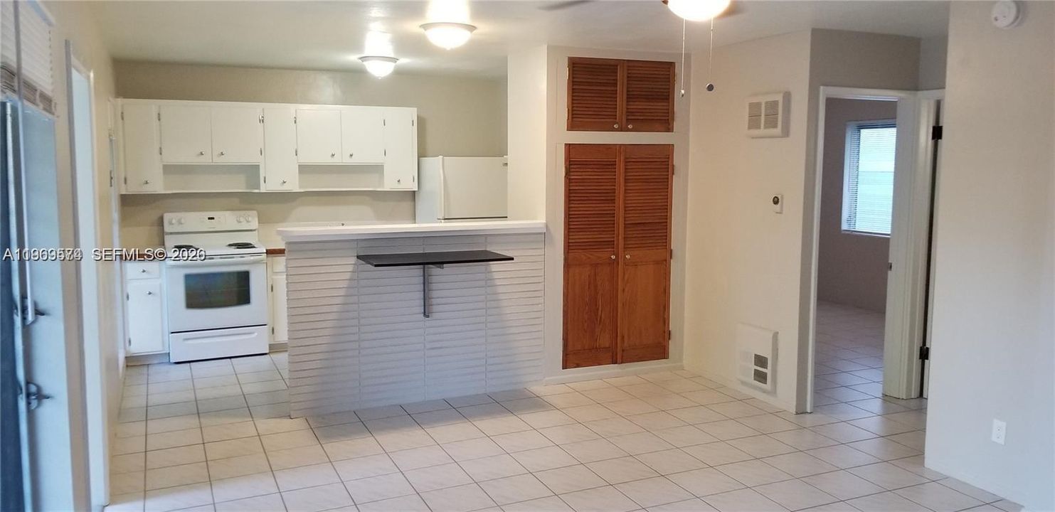 Open kitchen concept