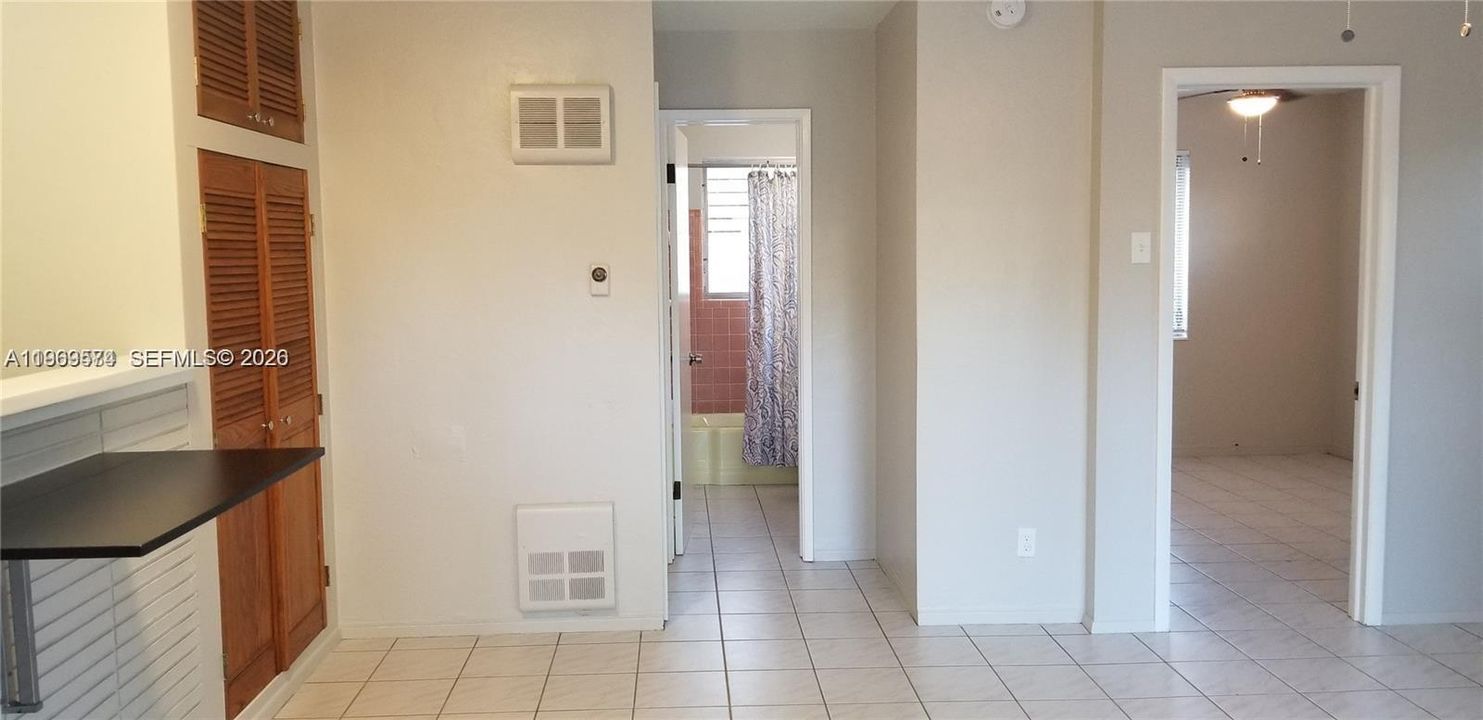 Bathroom separates bedrooms