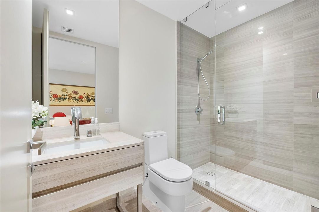 full bath in office