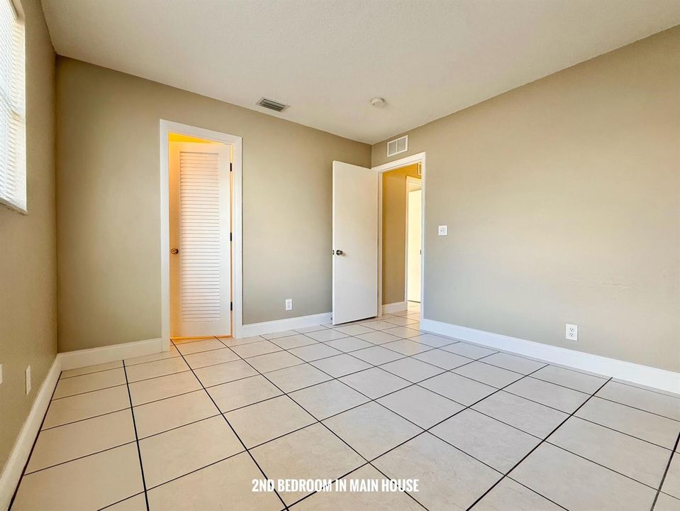 3rd Bedroom in Main House