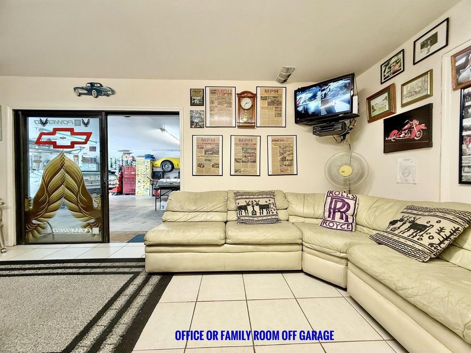 Office or Family Room off garage