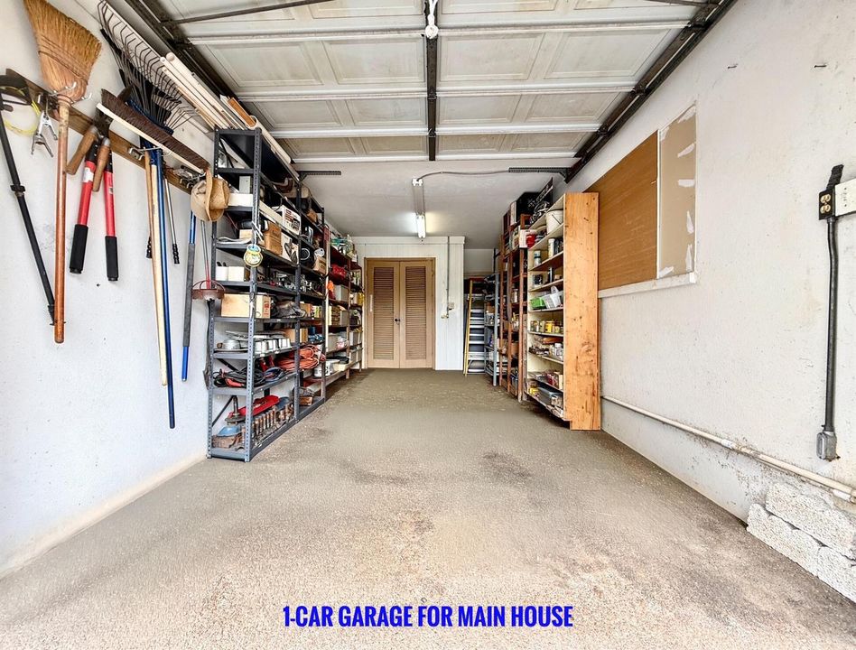 1-Car Garage for Main House