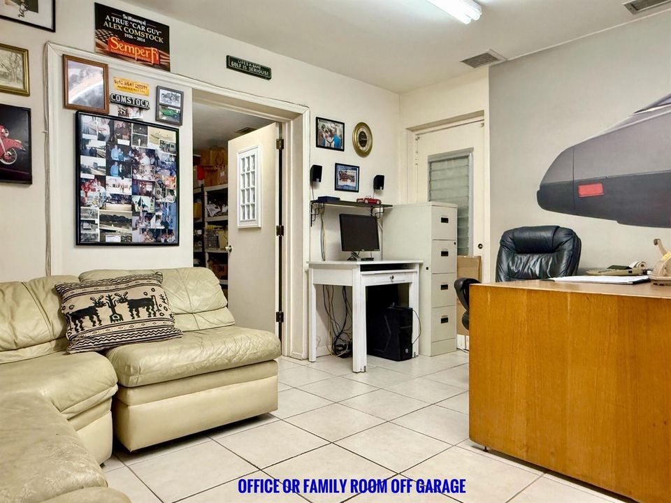 Office or Family Room off Garage