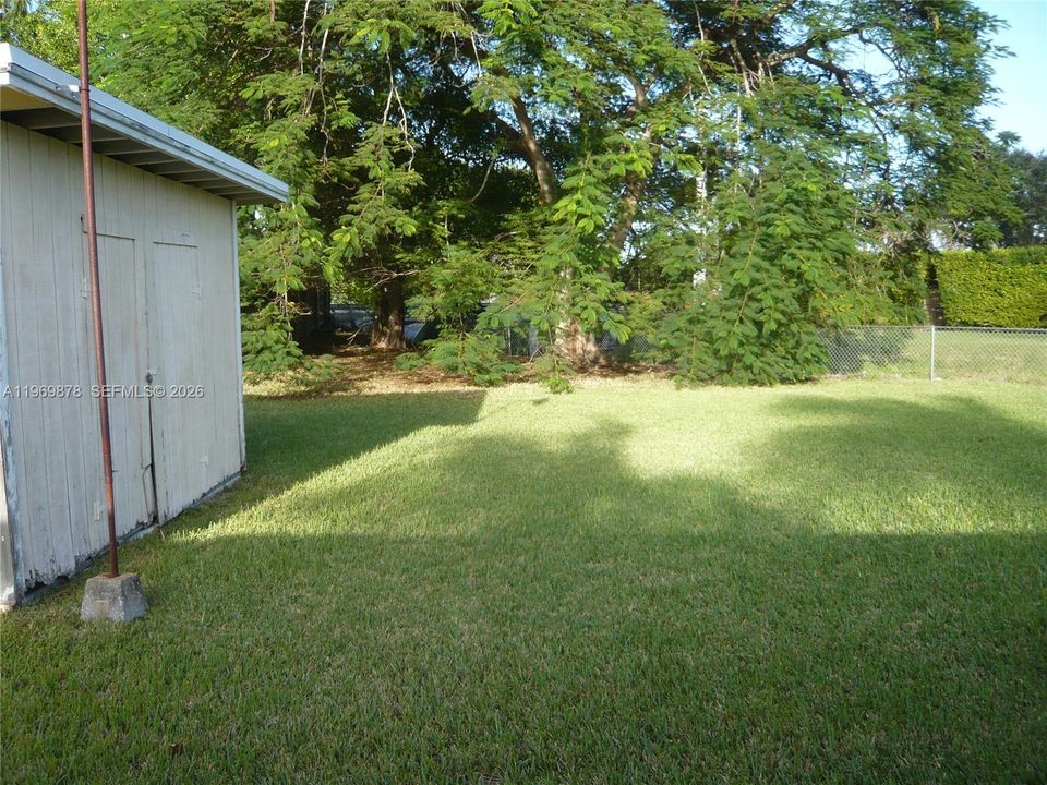 BACK AND SIDE YARD