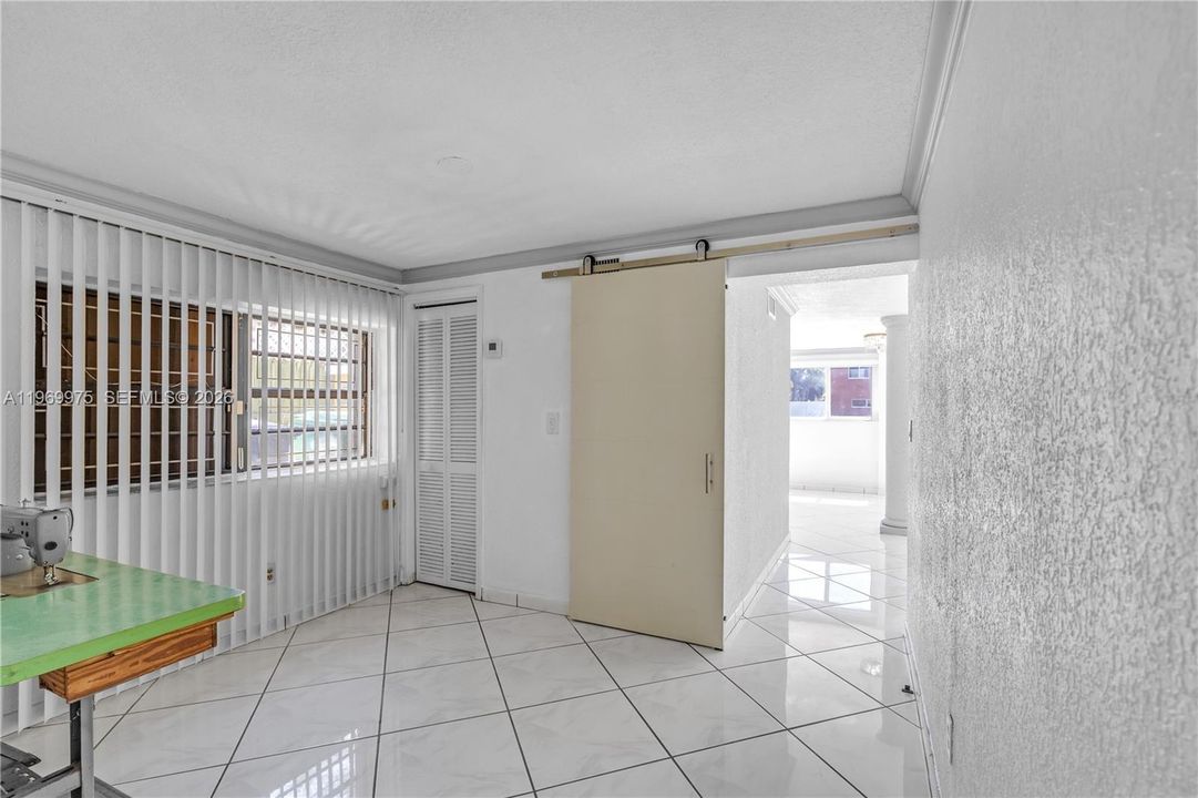 Bonus room located between the kitchen and ground-level suite.