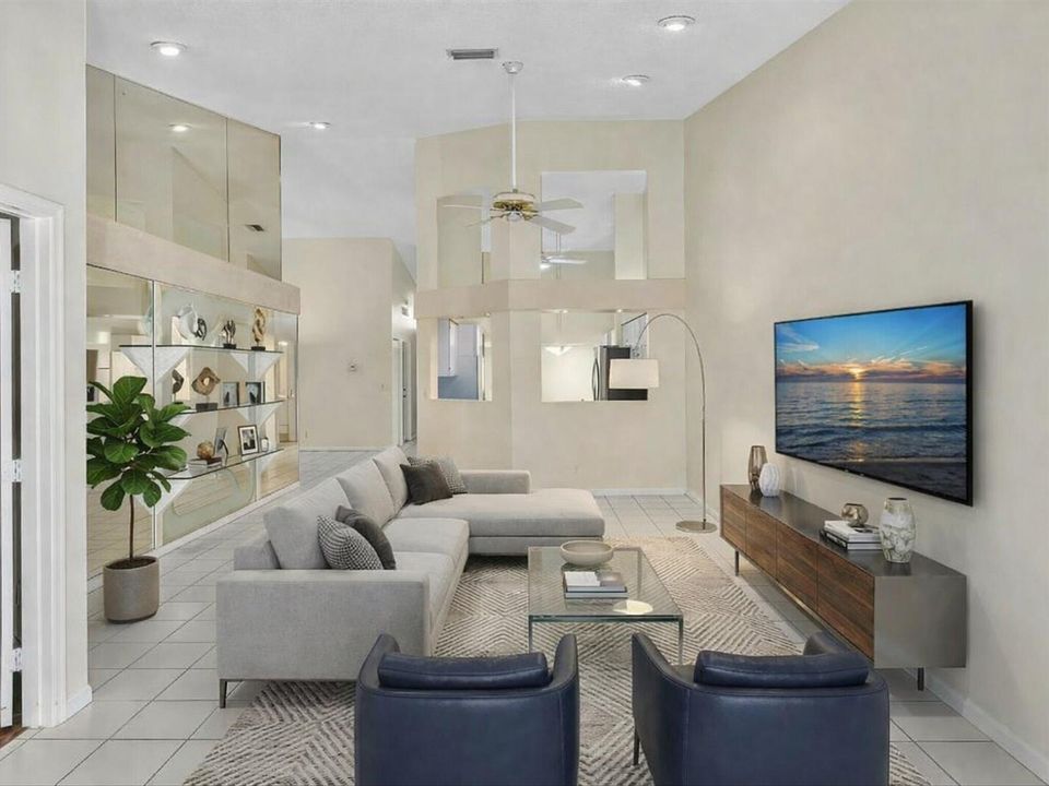 Living Room Virtually Staged