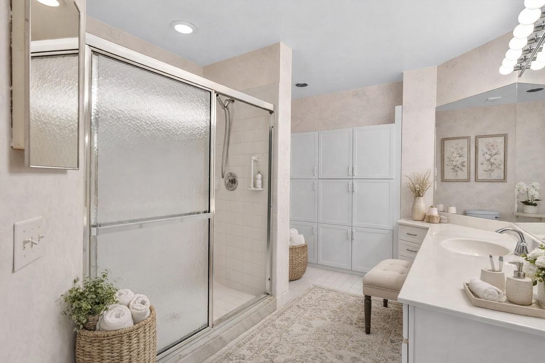 Primary Bathroom Virtually Staged