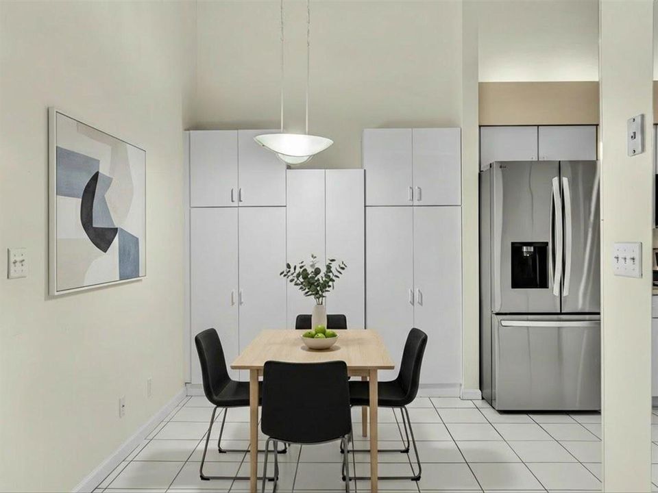 Kitchen Breakfast Nook Virtually Staged