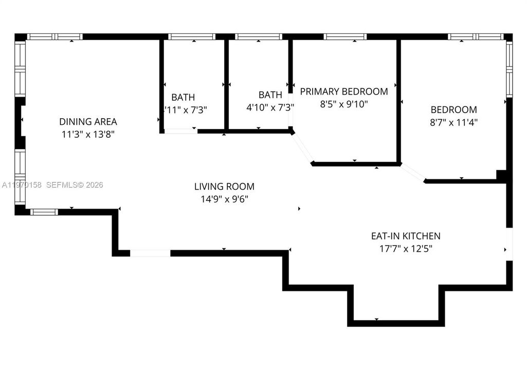Activo con contrato: $560,000 (2 camas, 2 baños, 730 Pies cuadrados)