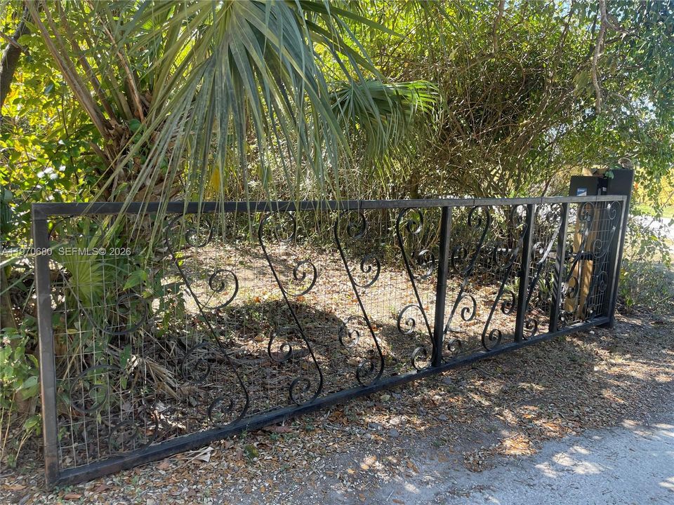 CUSTOM MADE WROUGHT IRON FRONT GATE