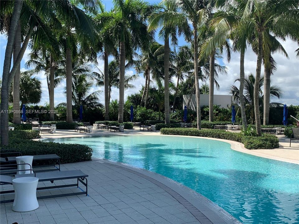 Resort style swimming pool