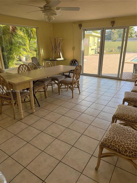 Community party/meeting room by pool area